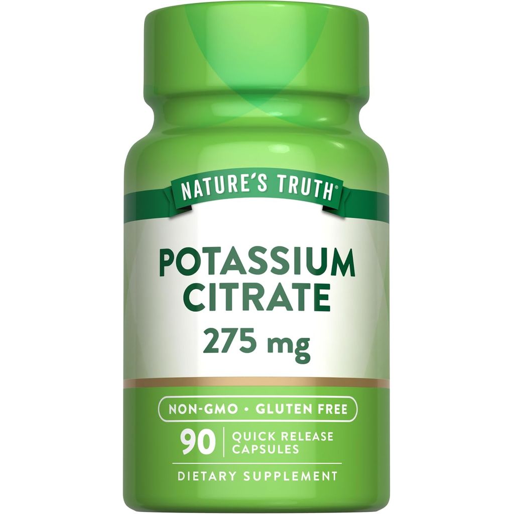 Nature’s Truth Potassium Citrate Supplement 275mg,  90 Capsules