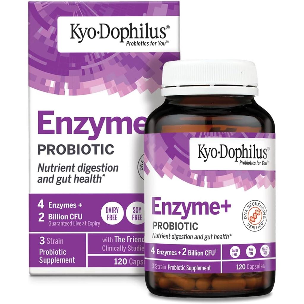 Kyolic Kyo-Dophilus Enzyme+ Probiotic – Digestive Enzymes 120s (60 servings)